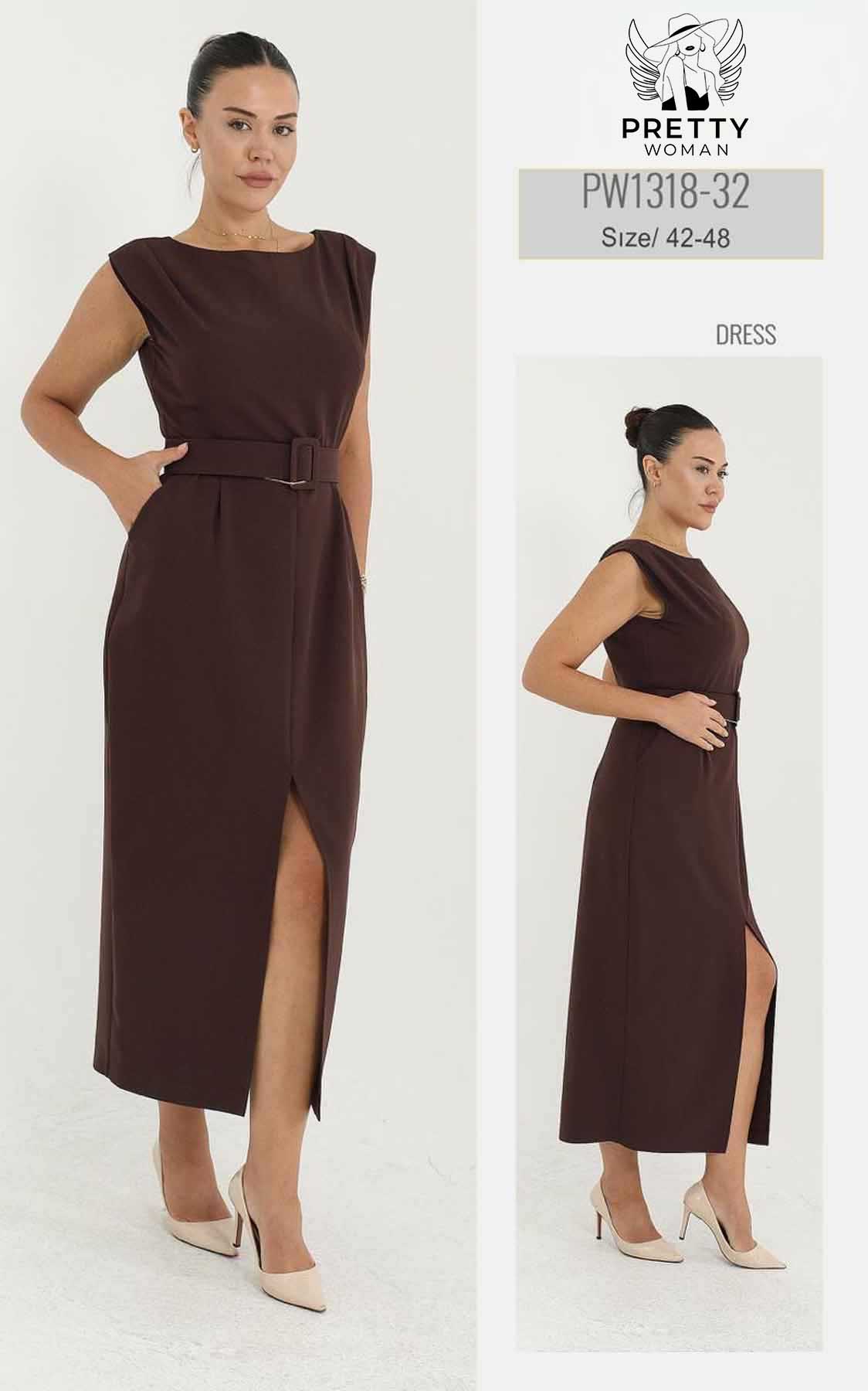 PW-1318 BÜYÜK BEDEN ELBİSE