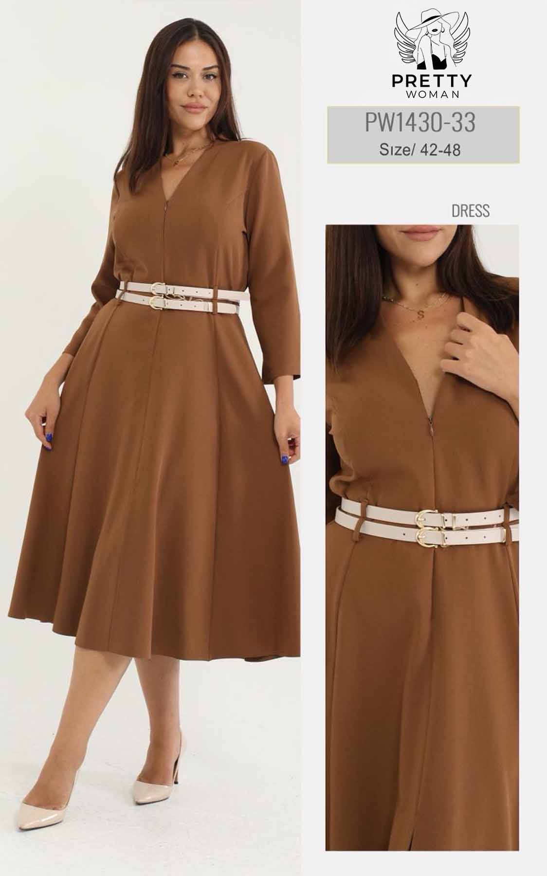 PW-1430 BÜYÜK BEDEN ELBİSE