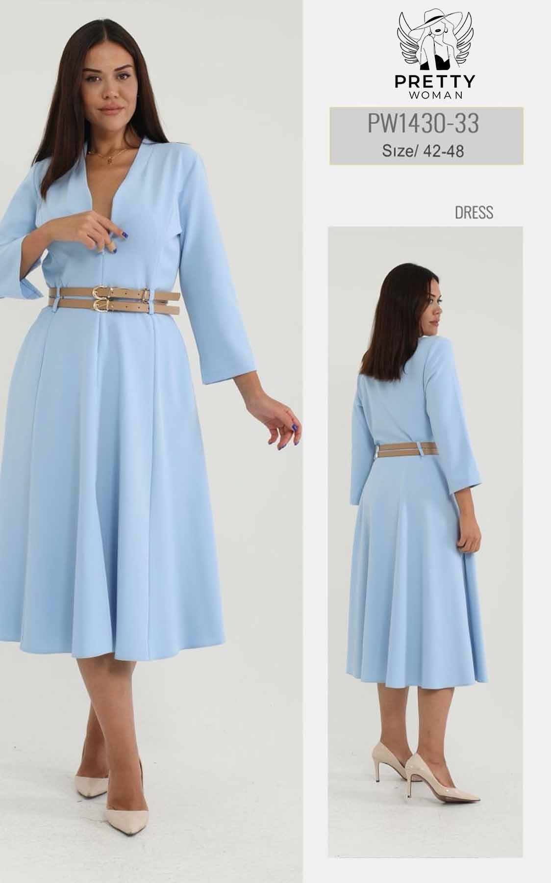 PW-1430 BÜYÜK BEDEN ELBİSE