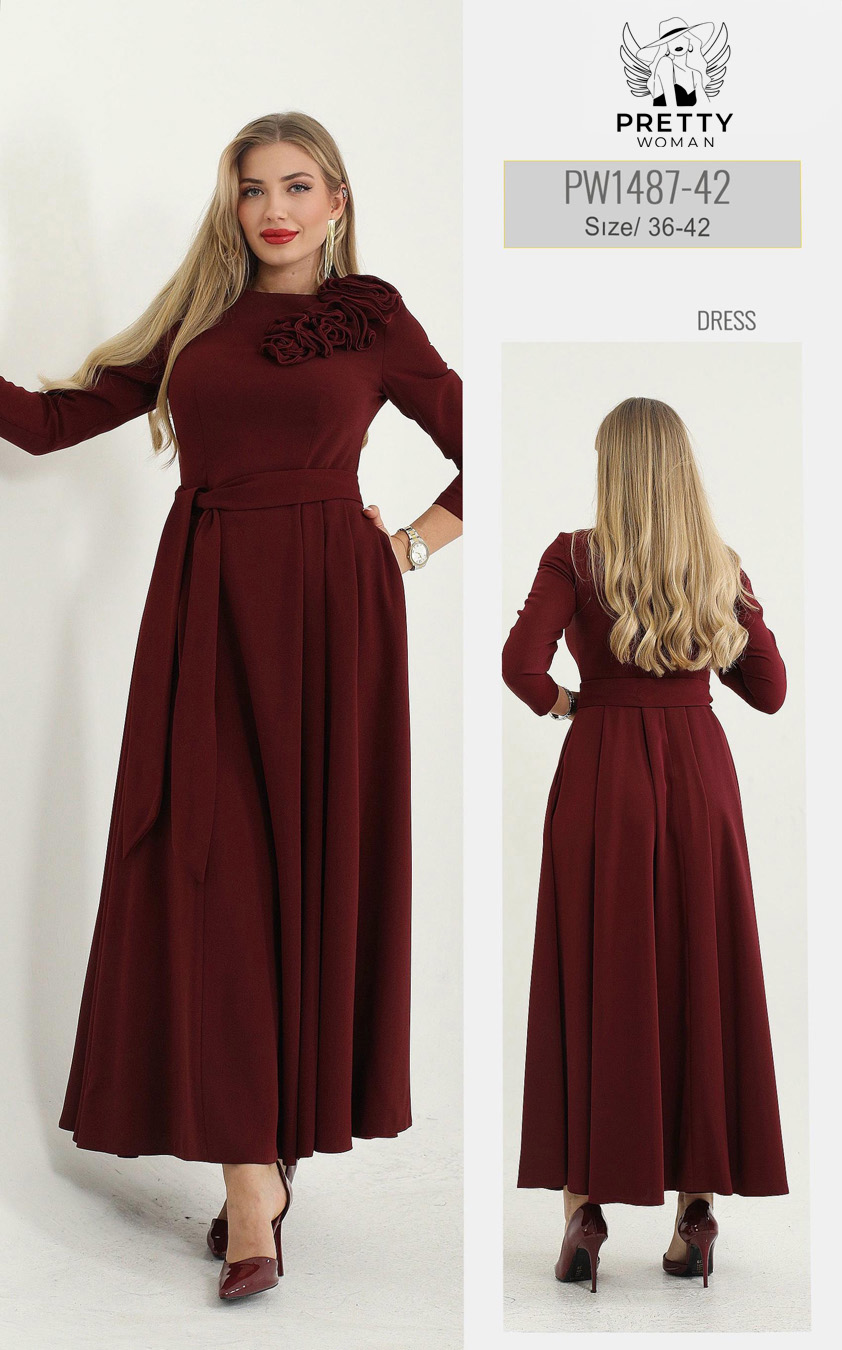 PW-1487 GÜNLÜK ELBİSE